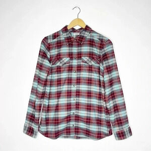 L.L. Bean Women's Long Sleeve Button Up Whisper Lodge Flannel Shirt Size Medium